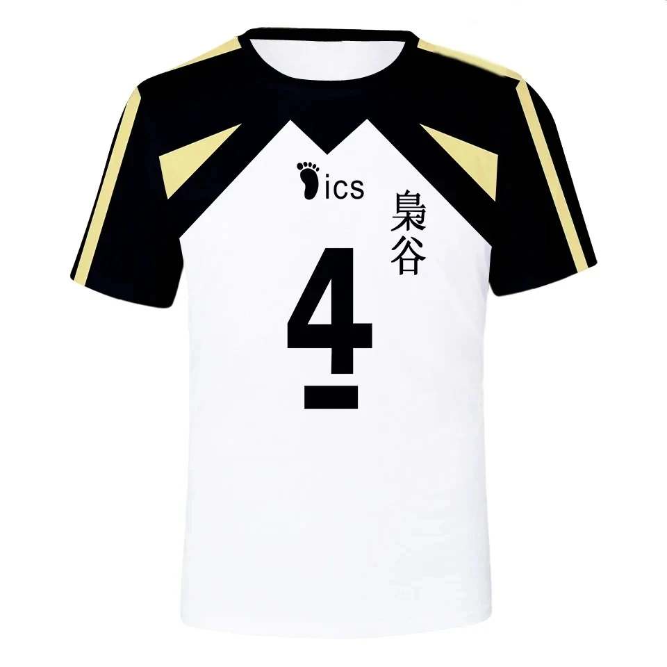 Summer Haikyuu Short Sleeve Tops Men 3D T-shirt Volleyball Team Uniform Training Clothes Women Tshirt Casual Printing T Shirt