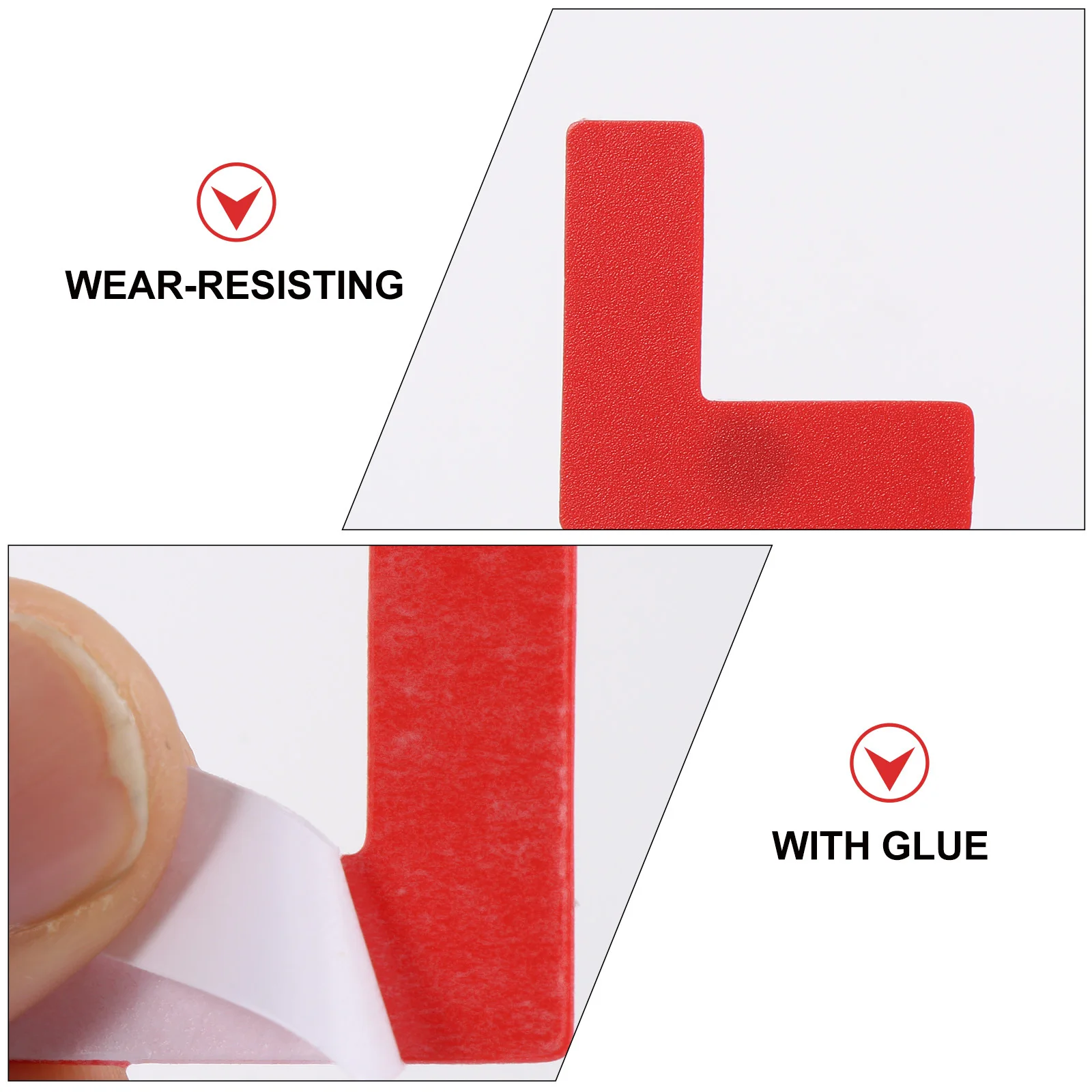 

100pcs Warning Line Marking Stickers Self-Adhesive Positioning Decals For Indoor Outdoor Floor Window Traffic Safety Sign