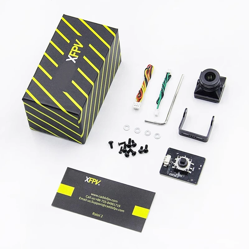 A99E-For Caddx Ratel 2 V2 FPV Camera 1200TVL Lens 16:9/4:3 NTSC/PAL Switchable 19X19mm Super WDR For FPV Racing RC Drone