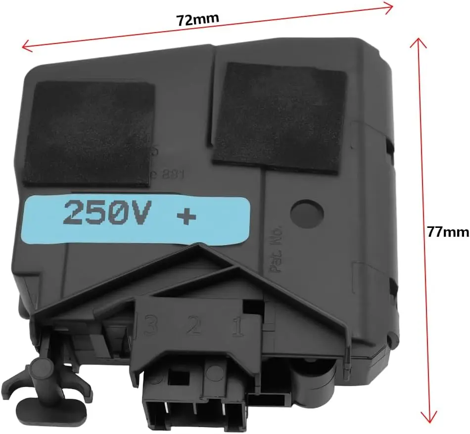 Electromagnetic Door Lock Mechanism Washing Machine Black Washing Machine Door Lock Quick Maintenance Solution