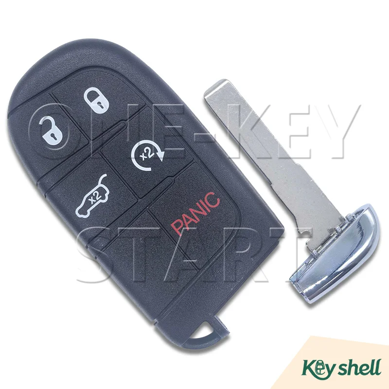 SIP22 Ersatzschlüsselgehäuse für Smartkey-Fernbedienung für Chrysler Jeep Compass Renegade Cherokee mit 2/3/4/5 Tasten – Detail 4