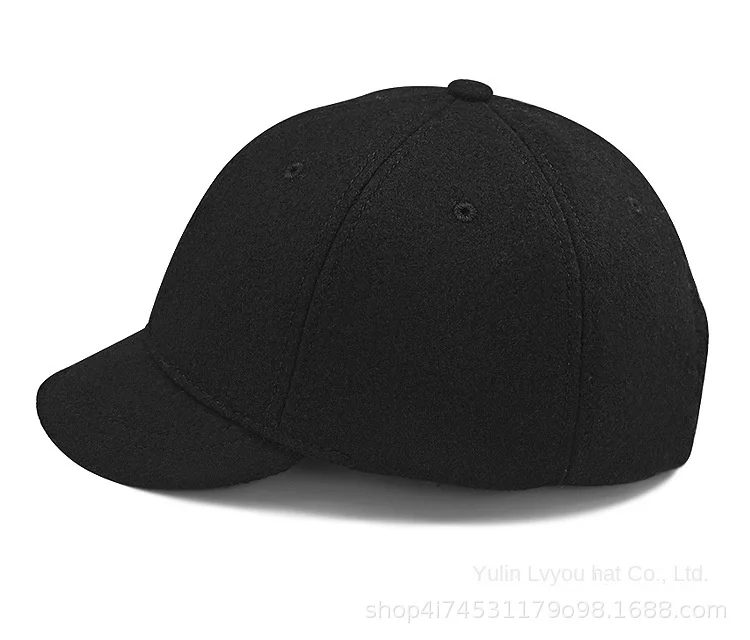 Männer kurze Rechnung Krempe Baseball mützen großer Kopf große Woll mützen männlich plus Größen Filz Leinwand Hysterese nhut 55-60cm 60-65cm – Detail 28