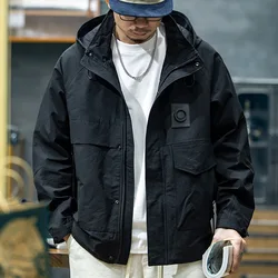 Chaqueta cargo para hombre, abrigo informal holgado de marca de moda, talla grande, primavera y otoño, novedad