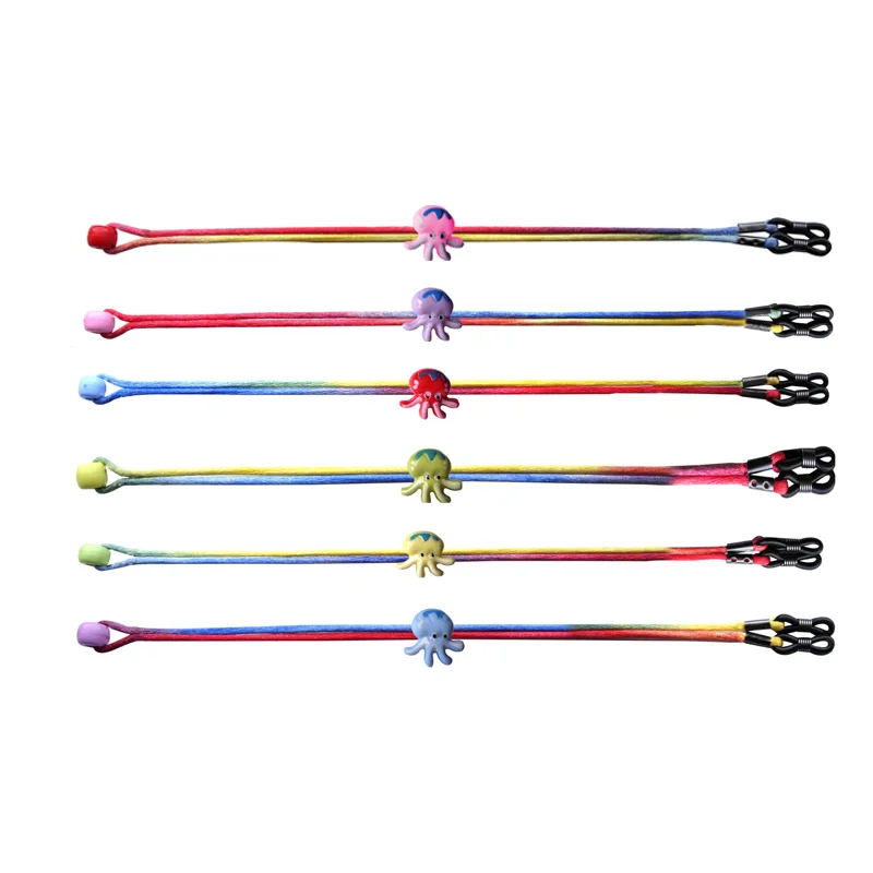 

colorful cartoon character adjustable kids eyeglass frame silk cords children eyewear Neck Strap Rope eyglass holder