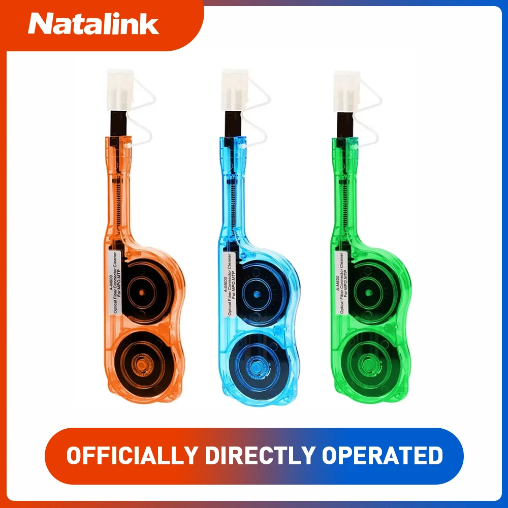 

Natalink AUA-M600 Optical Fiber End Face Cleaning Pen with 600 + Times Cleans for MPO/MTP Connectors FTTH Cleaning Tool