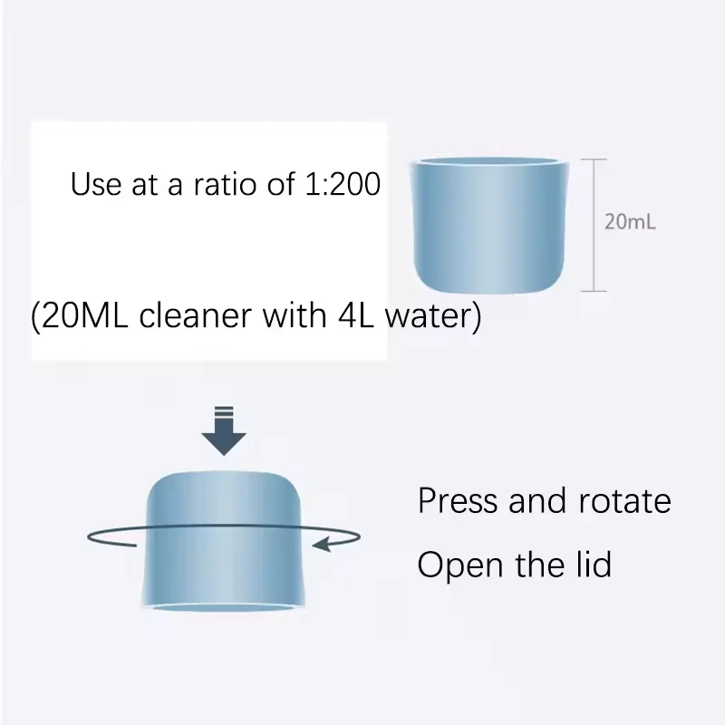 Original Floor Cleaning Solution 1L Roborock S7 MaxV Ultra S7 Pro Ultra S7 S8 S8 PLUS S8+ S8 Pro Ultra Parts Vacuum Cleaner