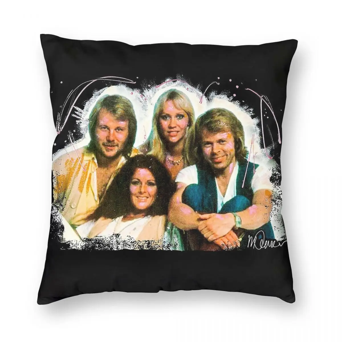 عيون الملاك صورة الموسيقى ساحة المخدة البوليستر الكتان المخملية نمط البريدي ديكور رمي كيس وسادة غطاء وسادة أريكة 18"