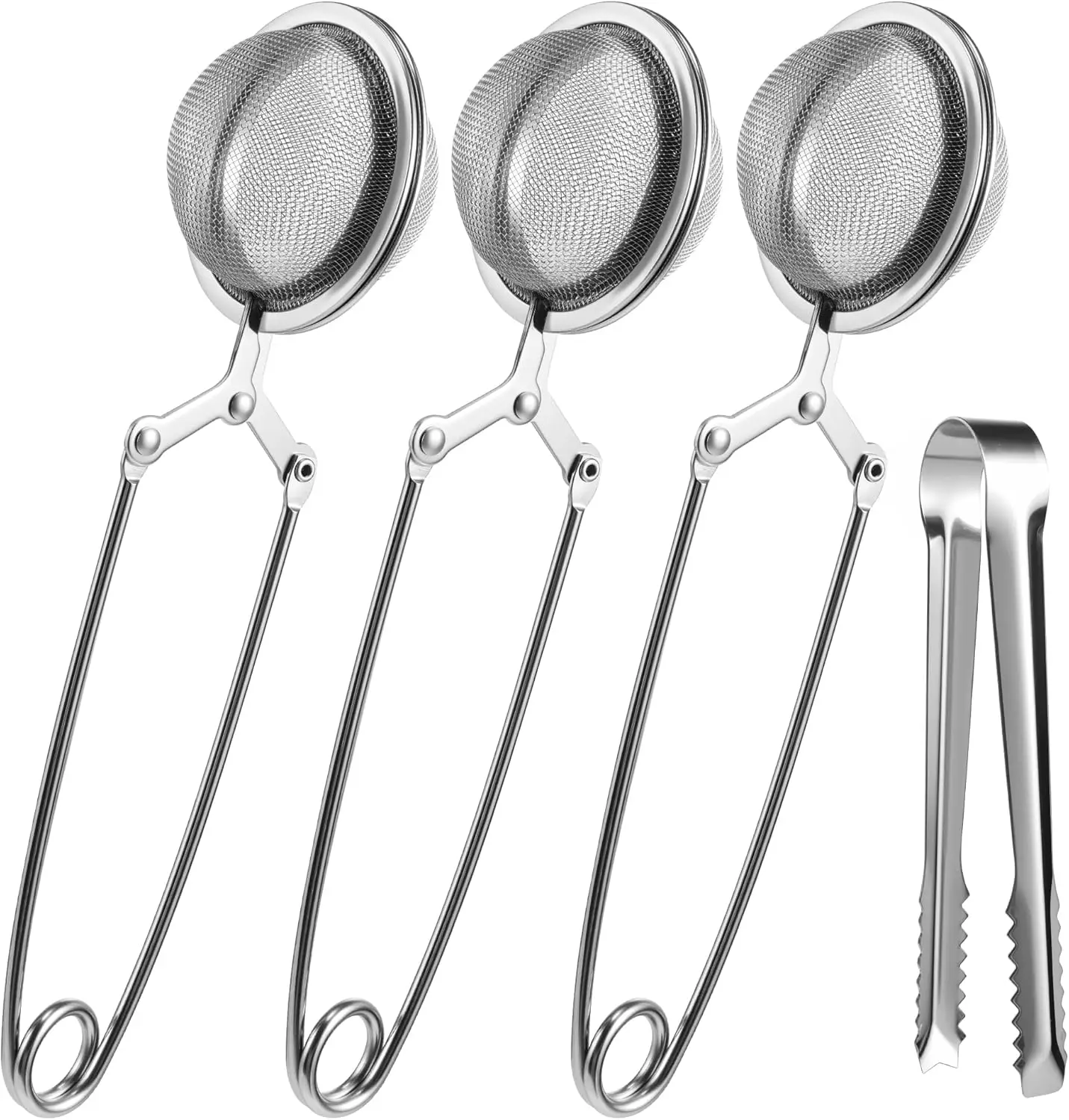 

Набор из 3 чая с ручкой — ситечка для чайных шариков из нержавеющей стали 304 для листового чая