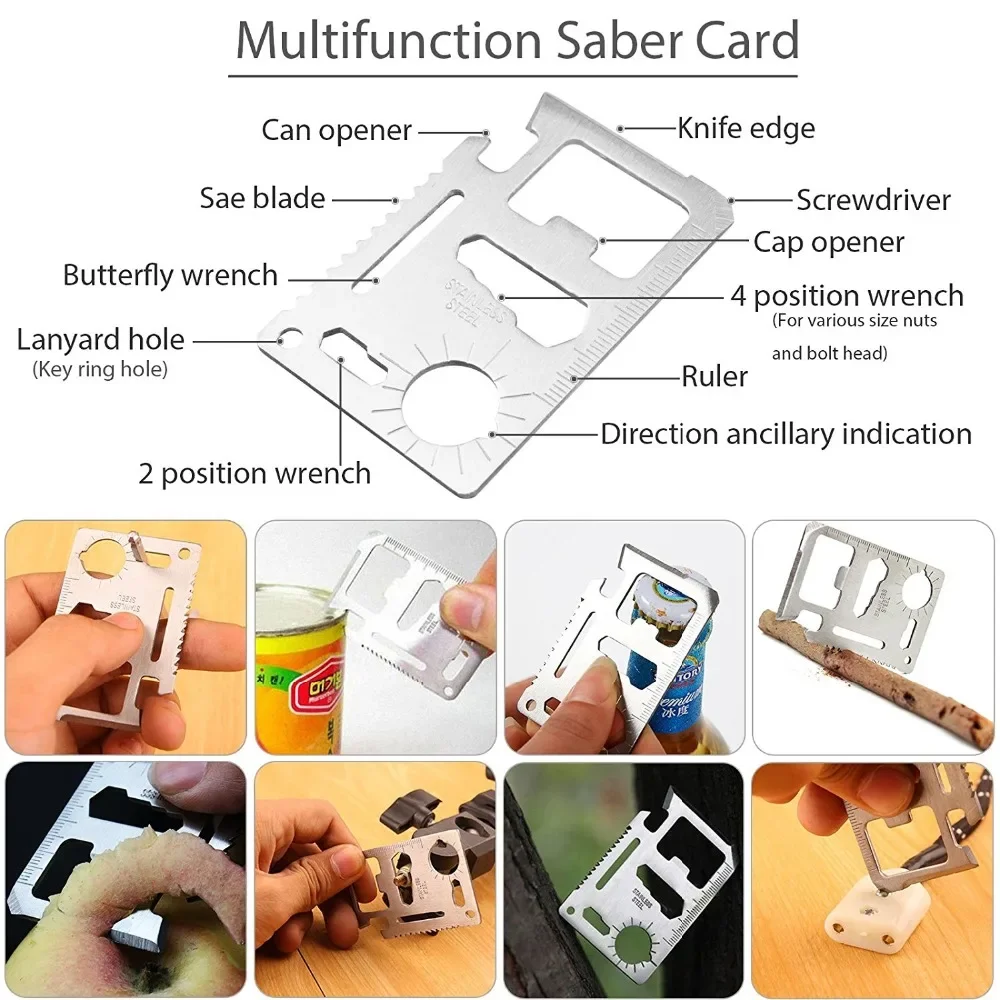 HEIßER Professionelle Notfall Überleben Kit Ausrüstung Camping Multifunktions Taktische Verteidigung Ausrüstung Erste Hilfe SOS Wildnis Abenteuer