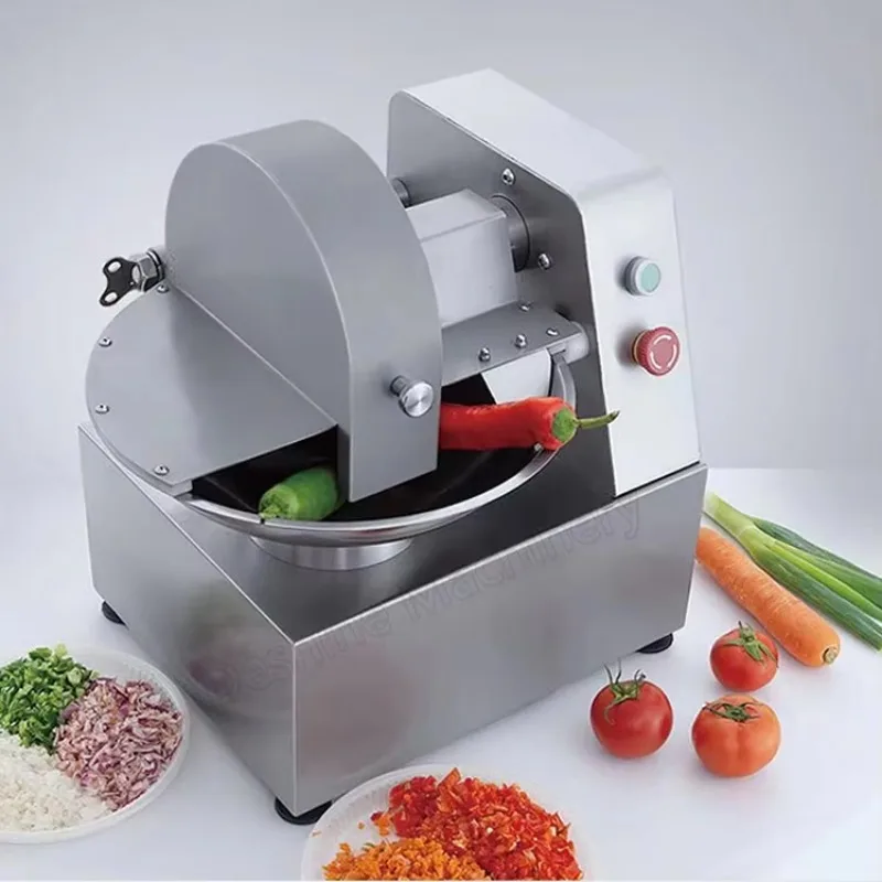 Automatic electric vacuum meat bowl cutter, food chopper, vegetable mixer