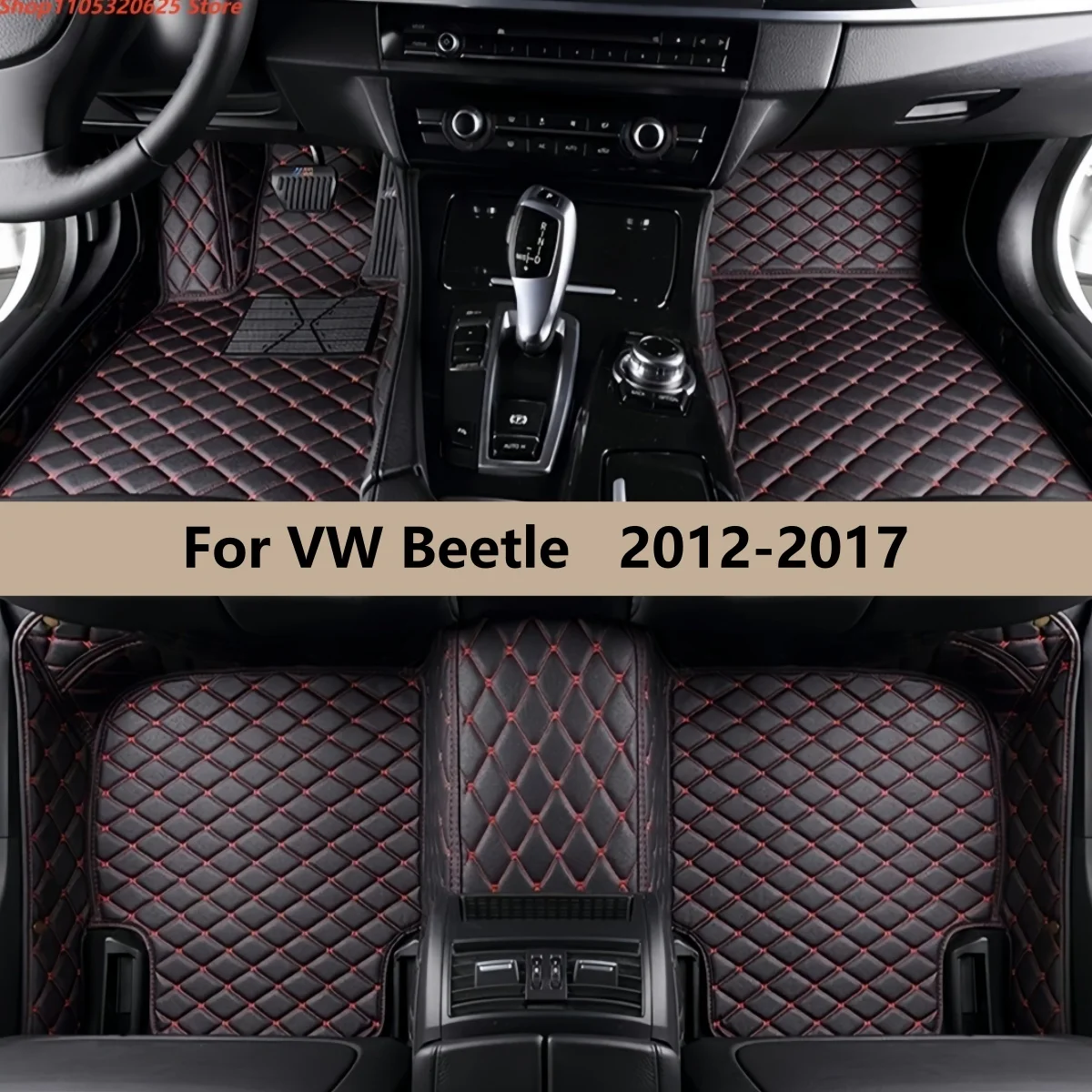 

Коврик для пола автомобиля для VW Beetle 2012-2017, кожаный ковер, аксессуары для интерьера авто
