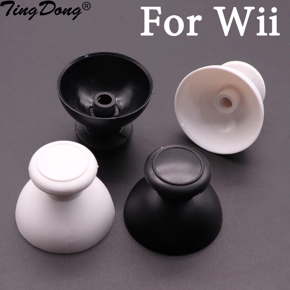 

TingDong 1PCS Replacement Thumbstick Joysticks Cap Shell Mushroom Caps for Nintendo Wii Nunchuck Controller