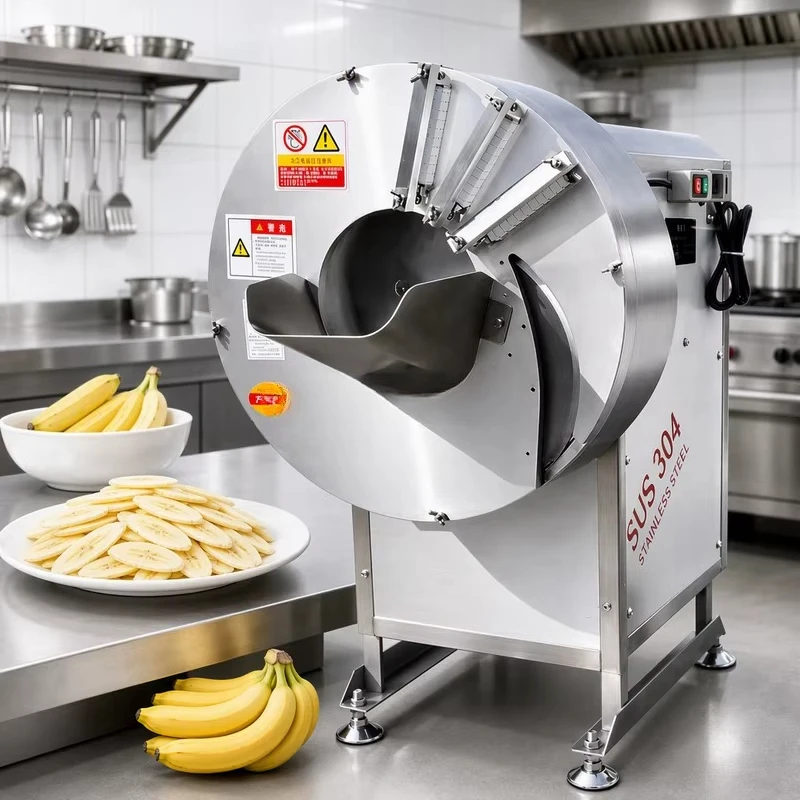 Commercial Stainless Steel Multi Functional Fruit Food Vegetable Chopper Slicer Shredder Potato Carrots Ginger Cutter Machine