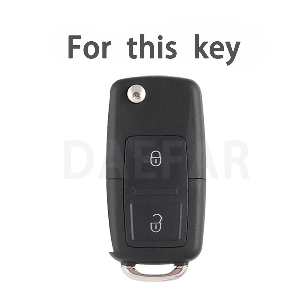 2 Buttons Car Key Case Full Cover for Volkswagen for VW Bora Polo Tiguan Jetta Passat B5 B6 B7 Golf Beetle for Skoda Octavia