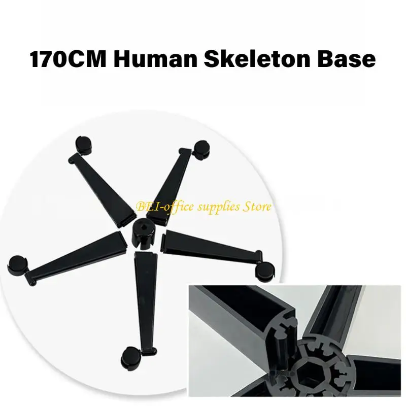 A9LC 170cm Human Skeleton Model Stand With Christmas Tree Stand Base For Academic Study And Display Applications