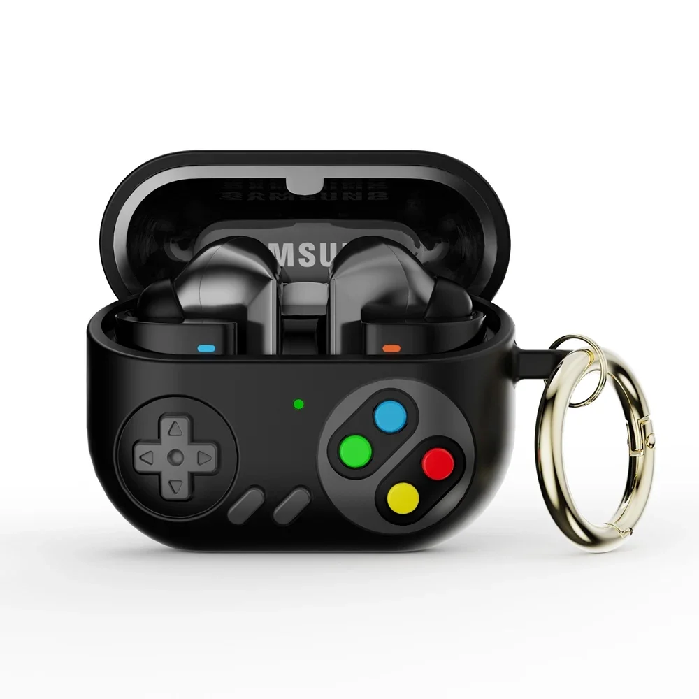 For Samsung Galaxy Buds 3 Pro Case 3D Cartoon Game Consol Silicone Earphone Accessories Case Protective Sleeve Cover With Hook