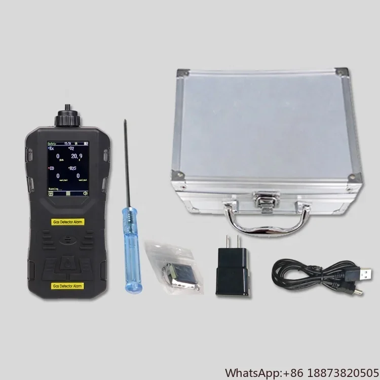 Multigas Detector LEL, O2, CO, H2S 4-Gas Portable Analyzer IN STOCK