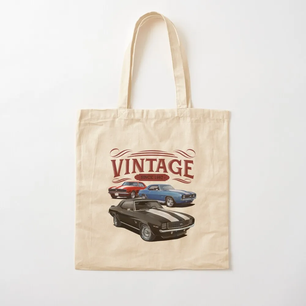 

Vintage Camaros Tote Bag shopper bag woman custom fabric bag Shopper handbag Candy bags Canvas Tote