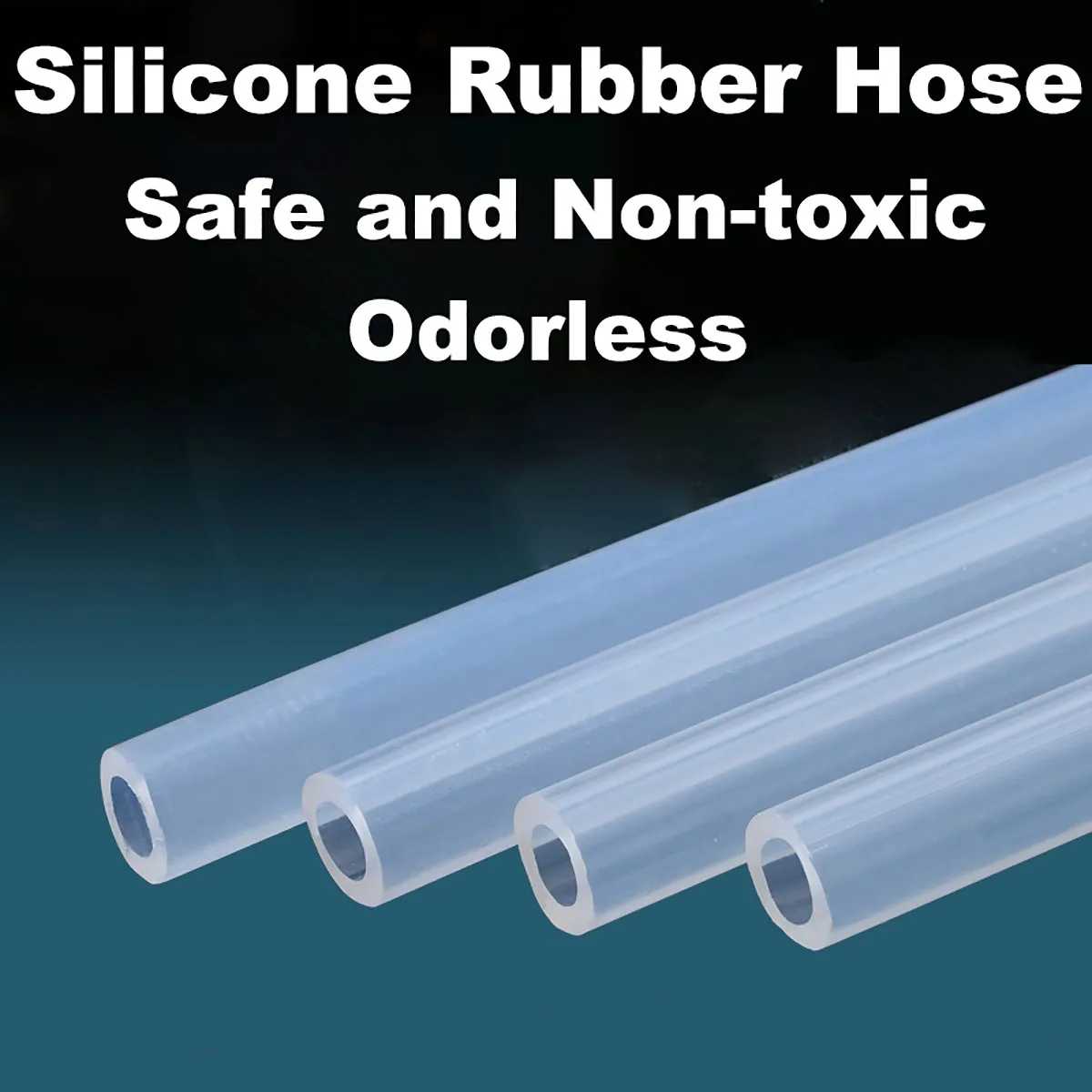 1/5 Meter Food Grade Clear Transparent Silicone Rubber Hose ID 2 2.5 3 4 5 6 7 8 9 10 12mm~50mm Flexible Nontoxic Silicone Tube