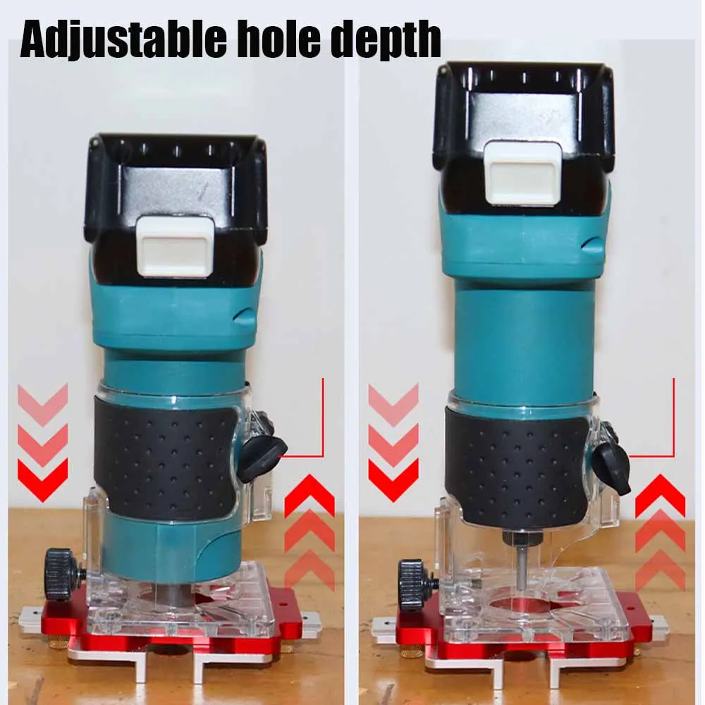 

Деревообработка 2-в-1 позиционирующая пластина с прорезями из алюминиевого сплава, ручка ящика, штамповочный шаблон, деревянные удобные вспомогательные инструменты для резки