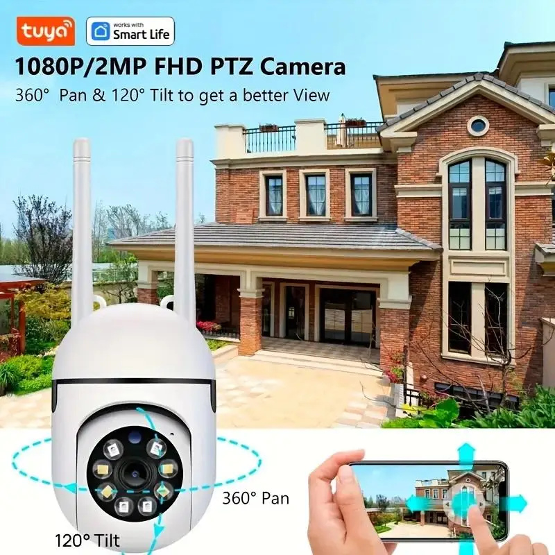 

Аудио мобильное движение Tuya Smart 2,4G Wi-Fi комнатная камера умный дом охранное видеонаблюдение Supprt Two Wa