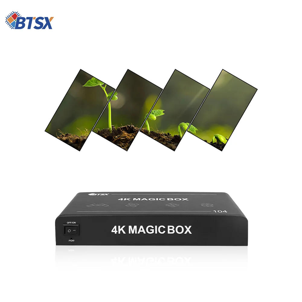 Bitvisus Magic Box 4K60 Video Wall Controller HDMI 1 in 4 Out 1x3 1x4 Video Wall RS232 Control Entertainment Cultural Tourism
