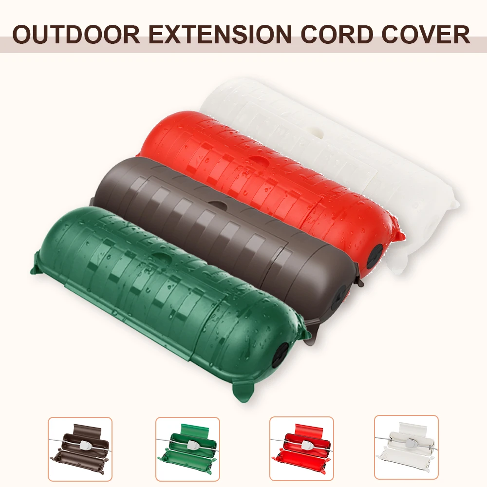 

4 Pack Weatherproof Box Connector Outdoor Waterproof Junction Box Christmas Decor Waterproof Enclosure Box for Light Plug Socket