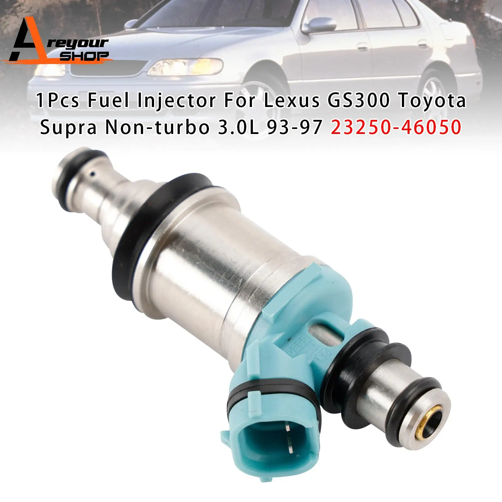 

Areyourshop 1Pc/6Pcs Fuel Injector for Lexus GS300 Toyota Supra Non-turbo 3.0L 93-97 23250-46050