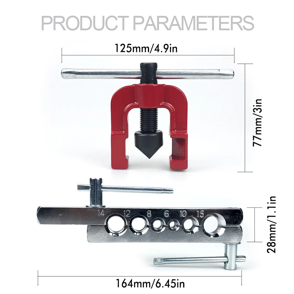 Buissnijder Affakkelen Tool Kit Buis Expander Uitbreiding Mondstukken Pijpsnijder Ruimer Apparaat Voor Koperen Buis Affakkelen Gereedschap