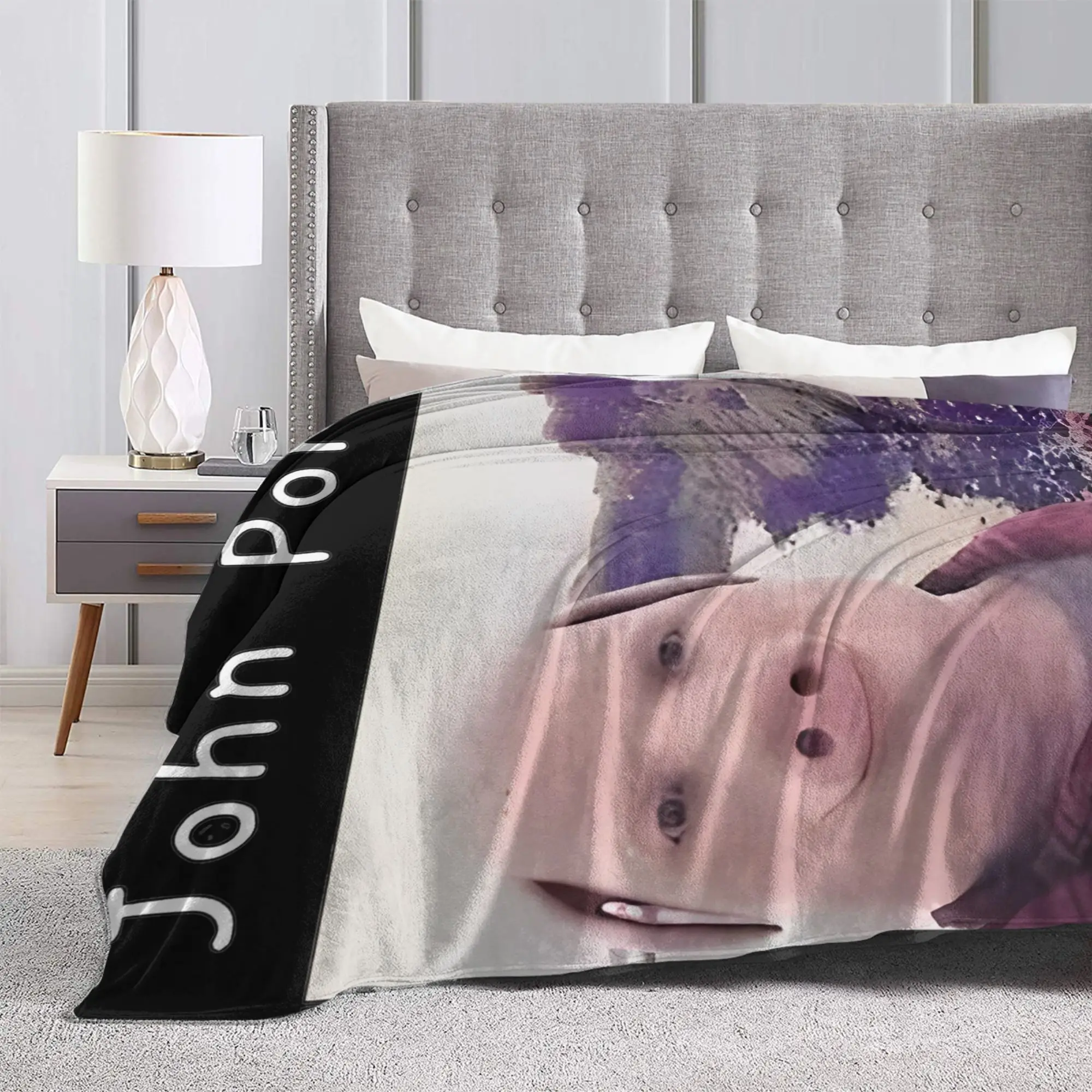 John Pork  Flannel Throw Blanket  Blankets for Home Outdoor Super Soft Quilt