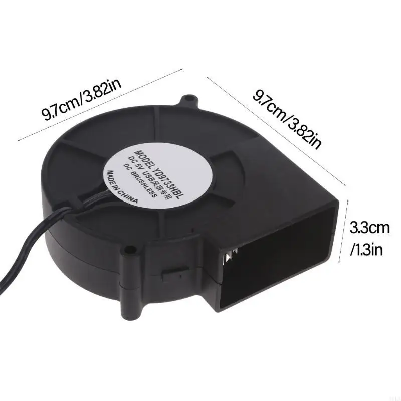 Quạt quạt thổi USB A9LA với công tắc cho máy in 3D BBQ Grill