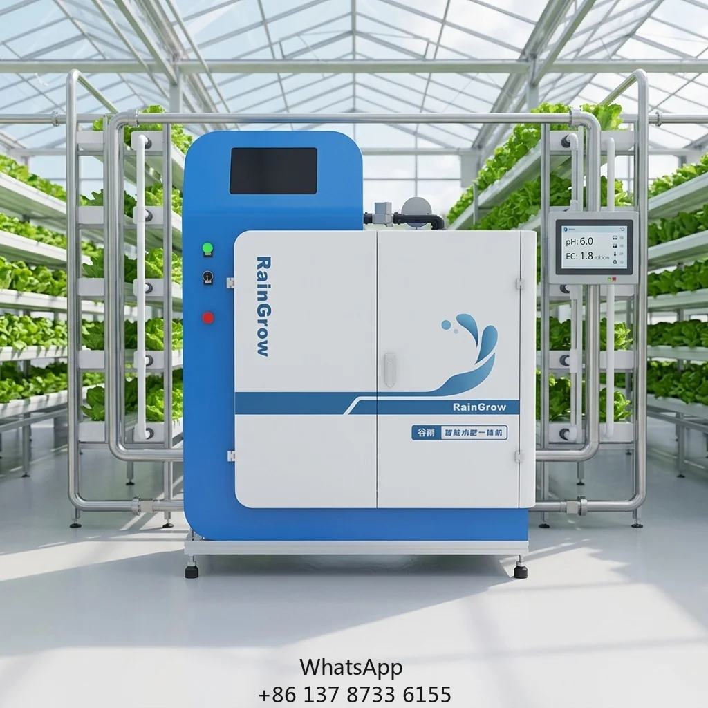 Precise EC/PH Control Uniform Fertigation With Open Tank Pre-mixing Pump AI Adaptive Dosing System For Greenhouse (Metal)