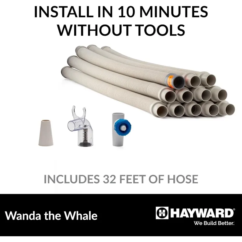 Hayward W3900 Wanda the Whale Above-Ground Suction Pool Cleaner for Any Size Pool (Automatic Pool Vacuum)