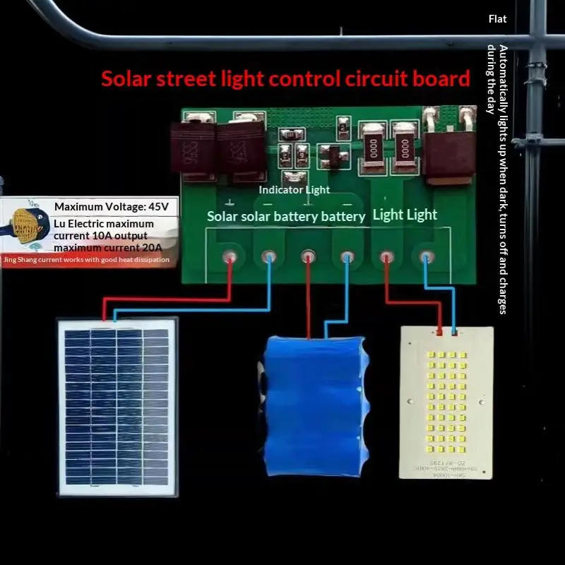 DC3-24V High Power Solar Control Circuit Board - For Photovoltaic Panel & Solar Street Light Controller Maintenance