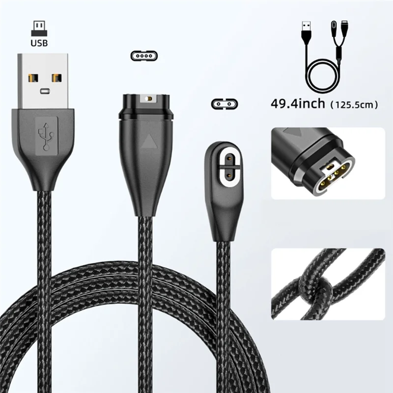 ELEC-2PCS كابل الحبل المرن كابل الشاحن للغارمين/Shoin AS800/S810/S803 سماعات الأذن الرياضية