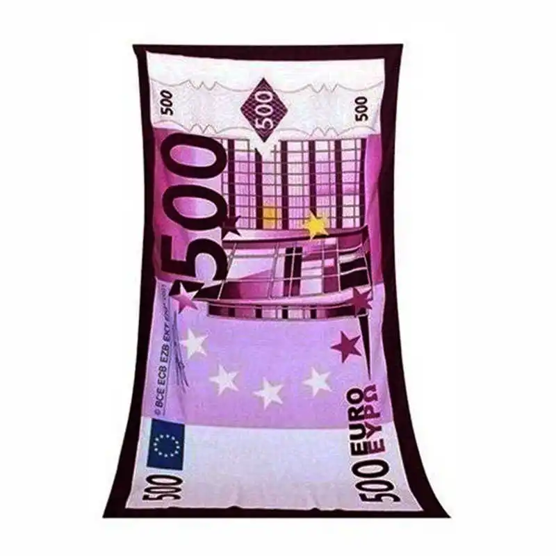 

Microfiber Beach Towel Quick Dry Bath Towels 70x150cm 500 Euro 100 Dollar USA Flag Designs Travel Sport Towel Gym Washcloth