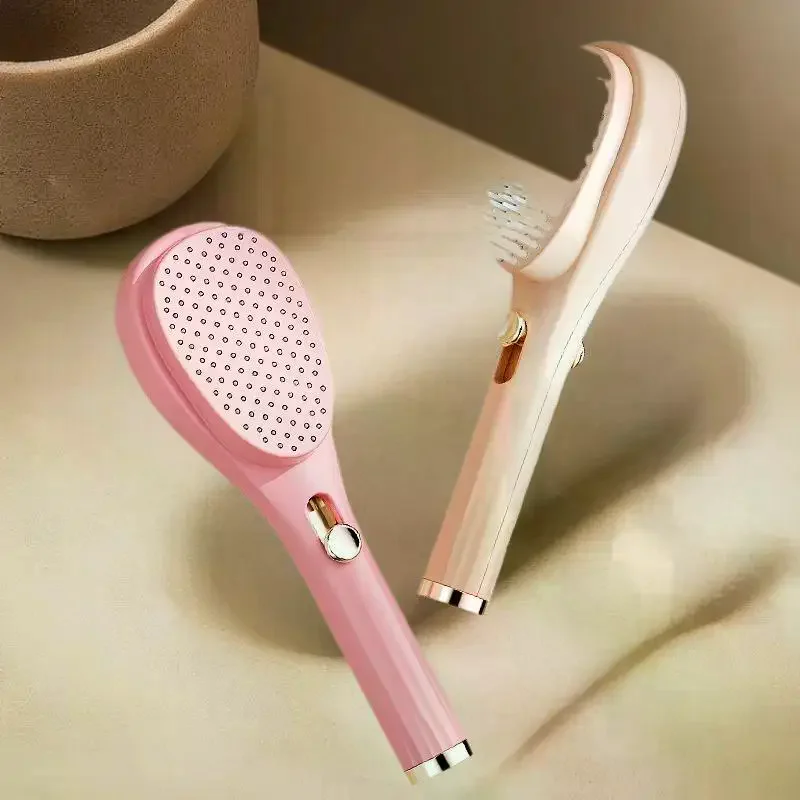 

Портативная телескопическая расческа с массажем кожи головы, самоочищающаяся - женский салонный инструмент для укладки, компактная волшебная расческа