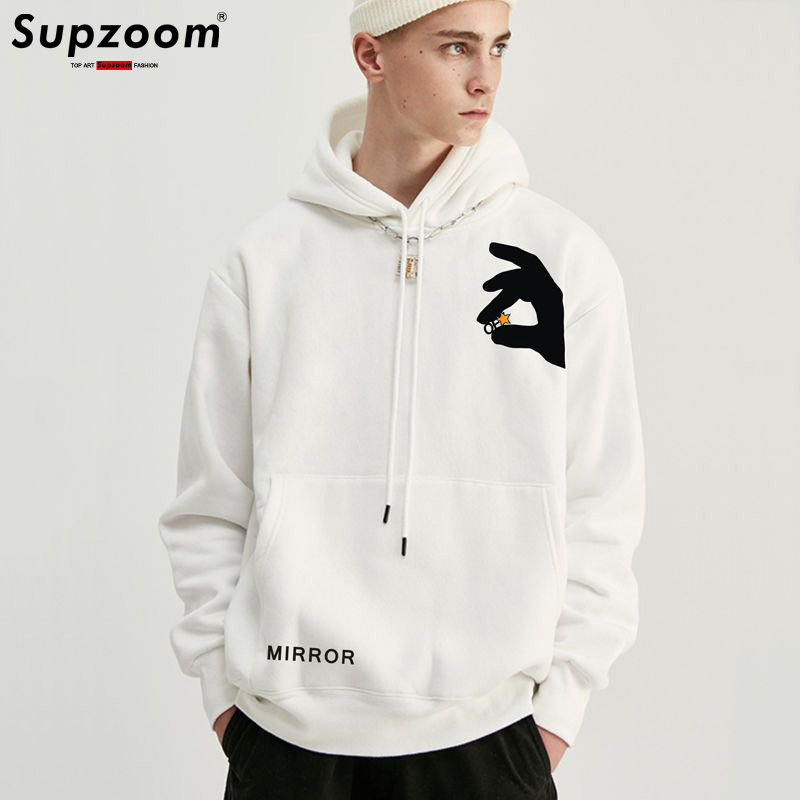  Supzoom 2024 New Arrival Hot Top Fashion Sweatshirt Casual Full Hooded Cotton Hip Hop Fleece Hoodies Men
