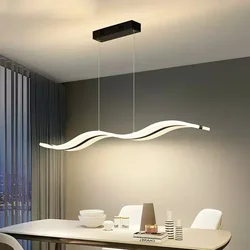 Moderne LED Anhänger Lampen Wohnkultur Lange Kronleuchter Esszimmer Wohnzimmer Restaurant Küche Büro Lichter Anhänger Lichter Leuchten