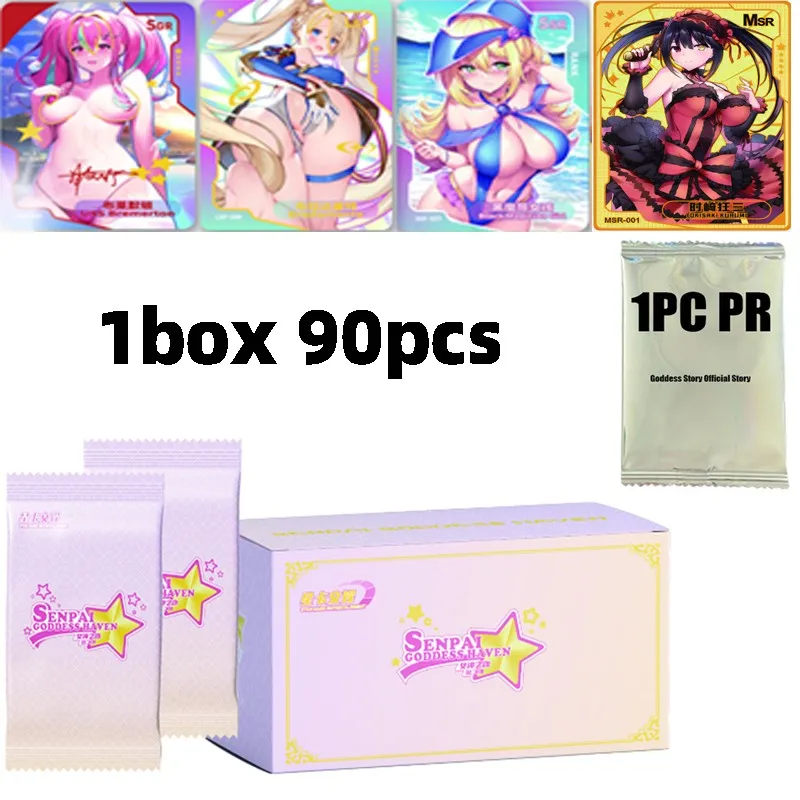 2023 New Goddess Story Senpai Heaven 2 carte Bikini Sexy Girl Card Child Kids Gift Game Cards Table Toys For Family Christmas