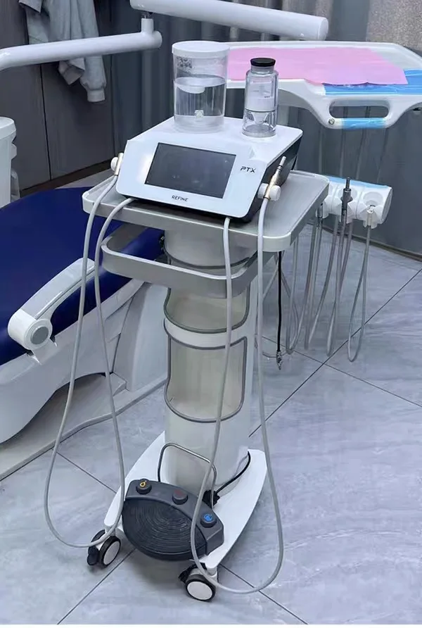 

Dental Implants Teeth Tool Cart Beauty Medical Car With Handrails and Brakes Mobile Cabinet Storage Trolley