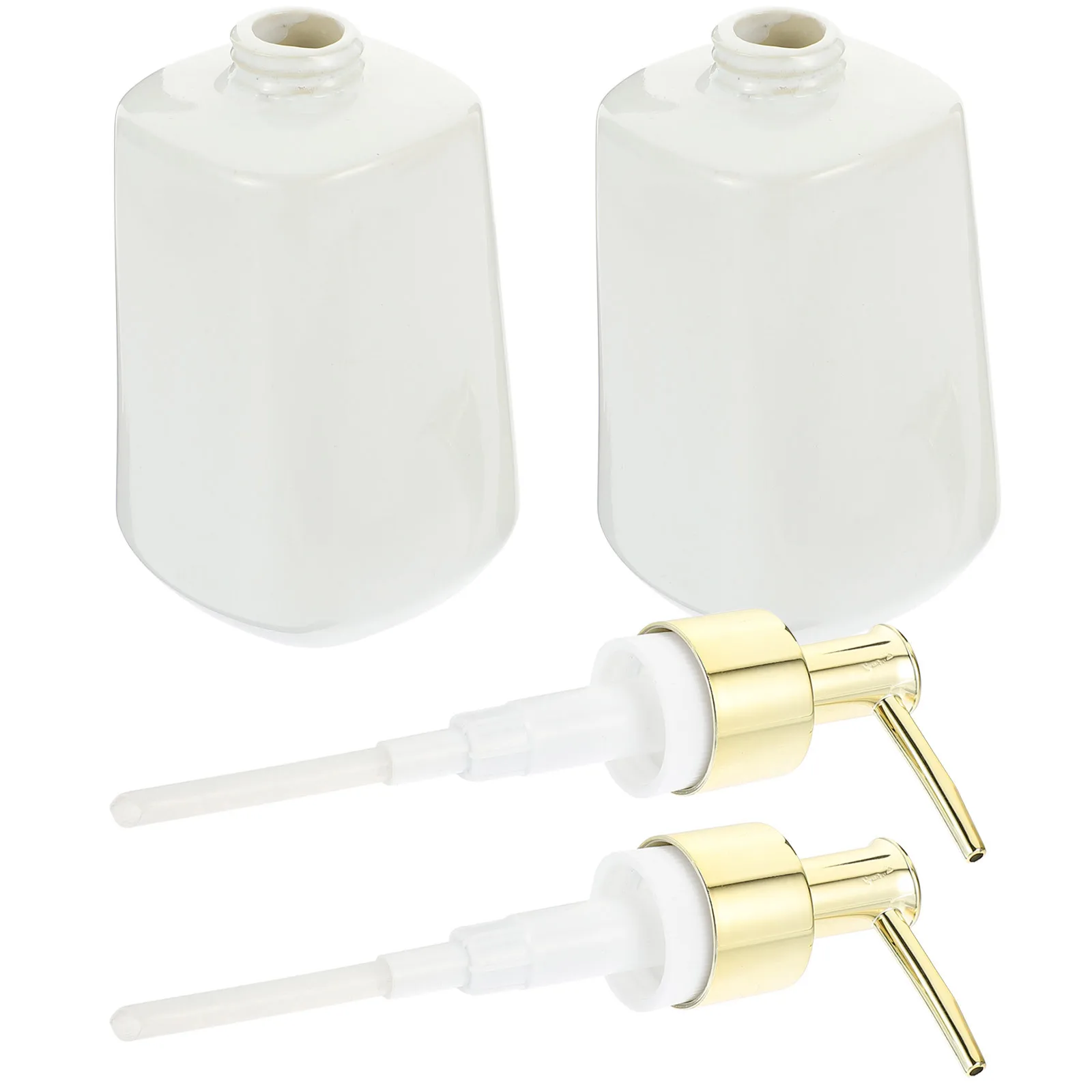 

2Pcs Ceramic Soap Dispenser Pump Bottle for Bathroom Kitchen Home Use Shampoo Lotion 300ml Shampoo Bottle Containers