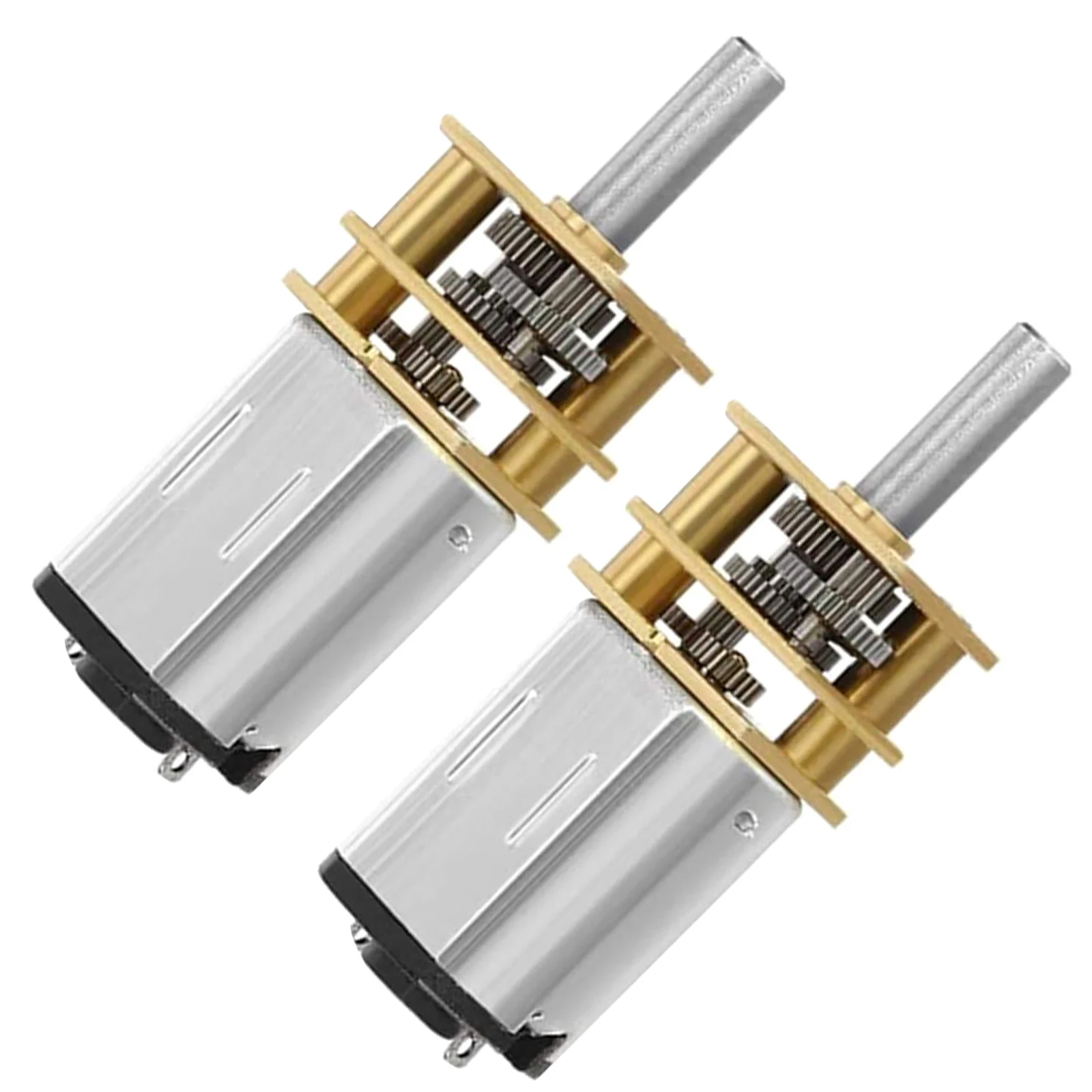 

2pcs Metal Geared Speed Reduction High Torque Worm For Diy Robot Rc Car Micro Electric Motor Stable Output Reducer