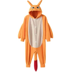 Pijama de Pokémon Onesie Charizard para hombre y mujer, traje de Cosplay de una pieza, Kigurumi, de cuerpo completo, Anime, ropa de dormir de Navidad