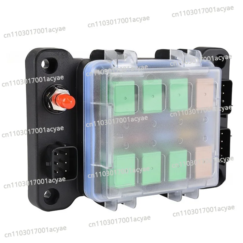 Car lamp modification 6 road 8 road 12 boat yacht control box set high power car light button switch, black button