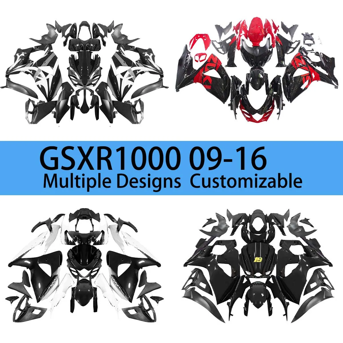 Fairings Motorcycle GSXR 1000 2009 2010 2011 2012 2013 2014 2015 2016 Fairing Kit Bodywork Set for GSXR1000 09-16