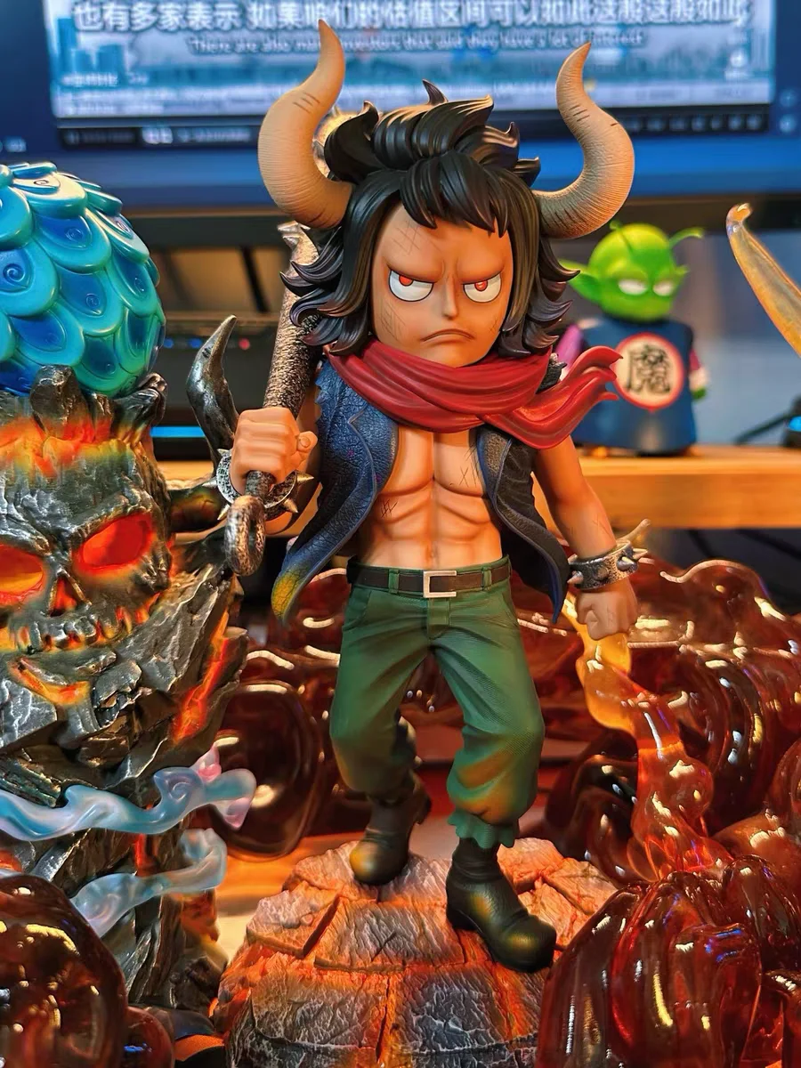One Piece Figura Quattro Re Infanzia Kaidou Anime Statua Decorazione Action PVC Figurine Desktop Ornamento Modello Bambola Giocattoli Regali
