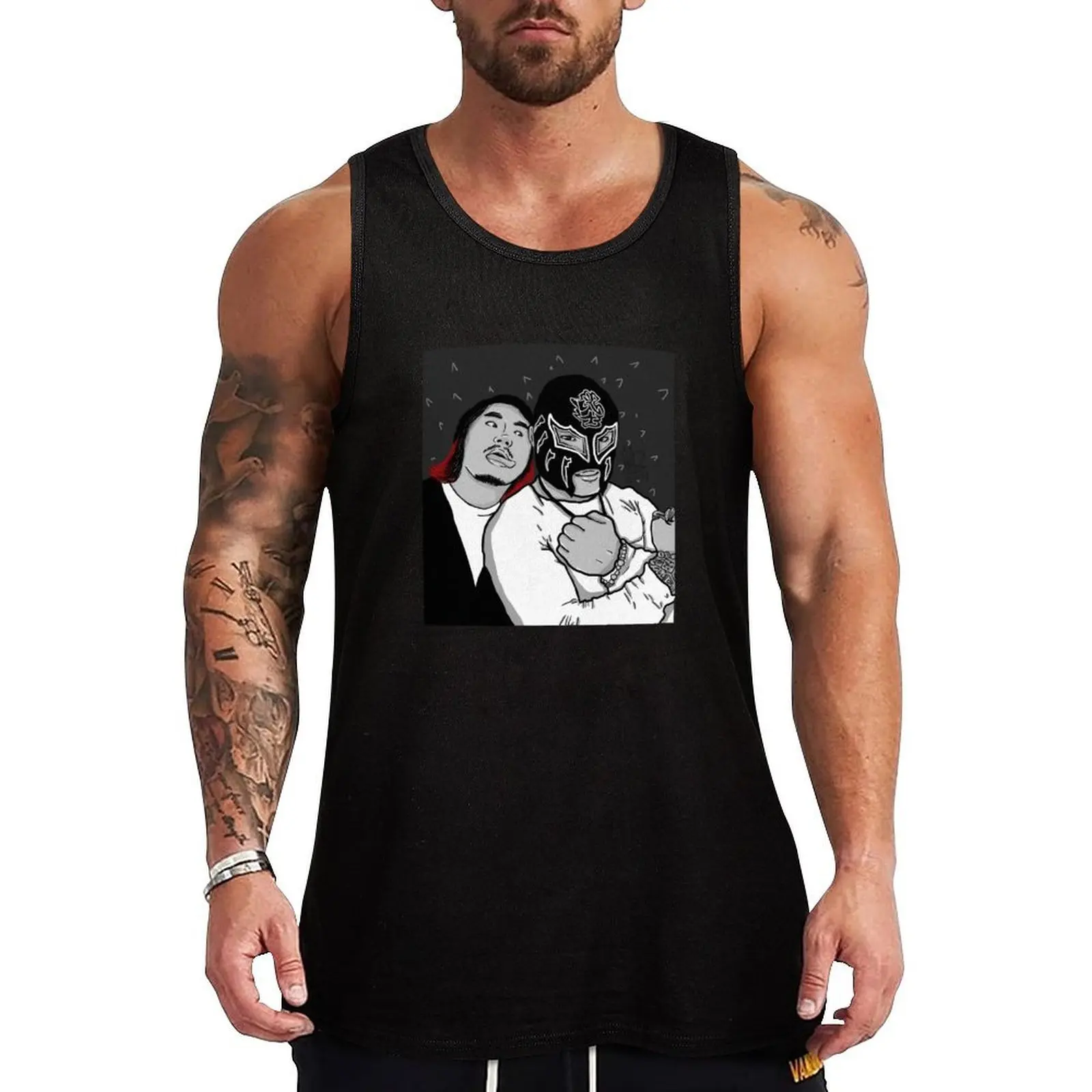 Los Ilegitimos de Japón - Camiseta sin mangas BUSHI y Hiromu Takahashi, camiseta sin mangas informal para vacaciones en la playa, camiseta holgada sin mangas