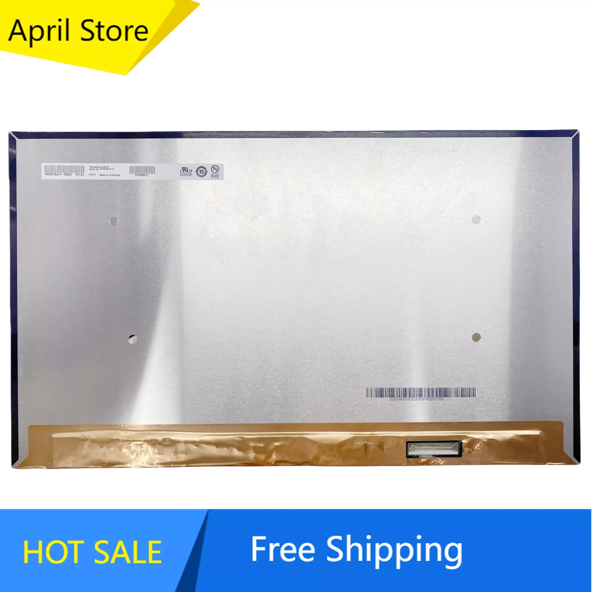 

B140ZAN01.8 14.0 inch Laptop LCD Screen Display Panel Replacement 3840×2160 EDP 40 Pins 72% NTSC