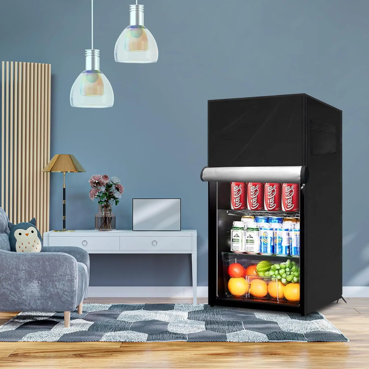 

with Double Zipper for Outdoor Feet Compact Stand Up Freezer CoversUpright Freezers Cover,Waterproof Outdoor Fridge Cover